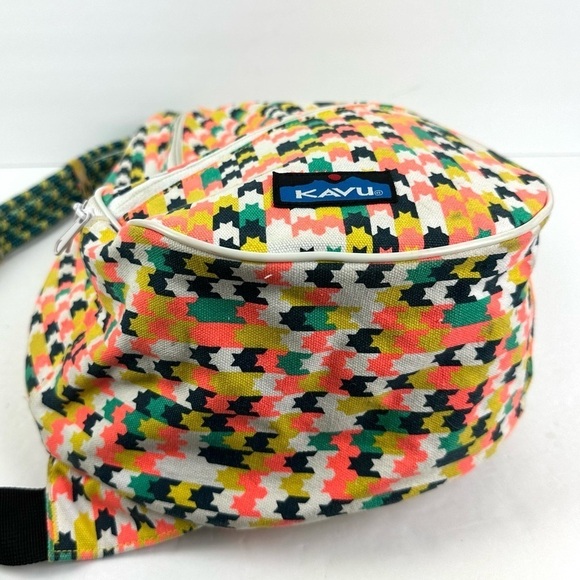 Kavu Rope Sling Bag Canvas Shoulder Bag Large Backpack Travel - Picture 3 of 9